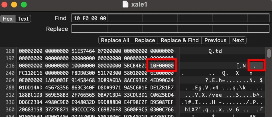 Figure 10: Anti-unpacking via a modified UPX magic header
