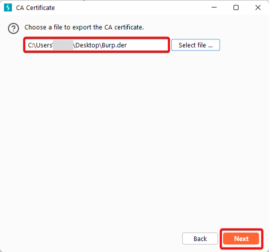 Select file in Burp suite 3