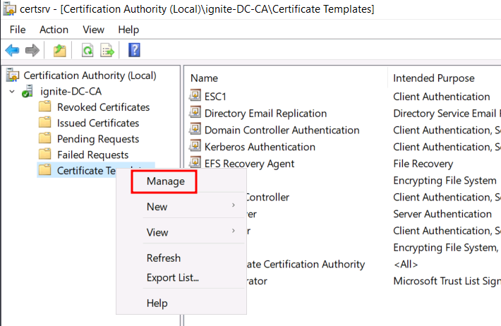 ADCS ESC4 - Vulnerable Certificate Template Access Control