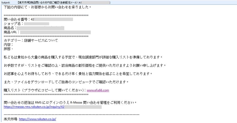 Figure 2: The phishing e-mail.