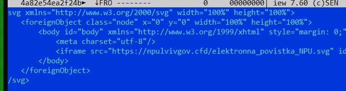Figure 3: Malicious SVG file