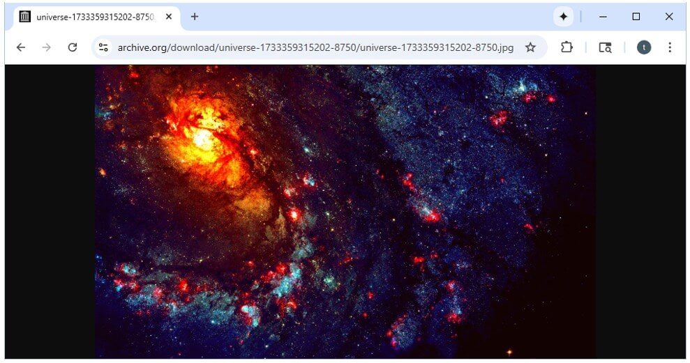Figure 5: View of the disguised JPEG file.
