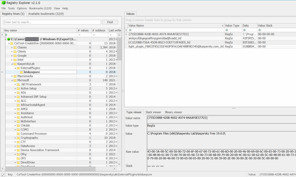 registry explorer for registry forensics
