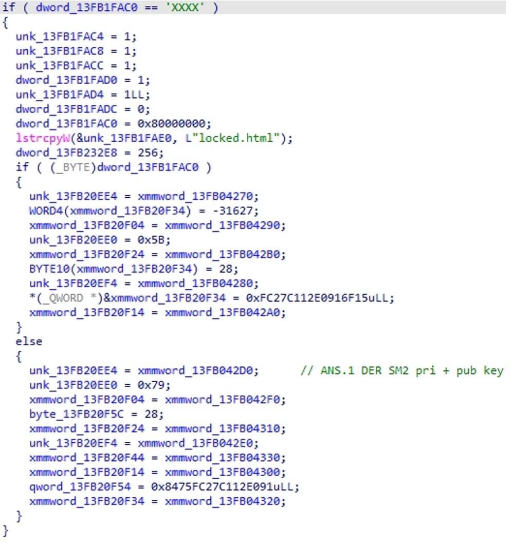 Figure 6: Decryption mode extracts embedded SM2 key pair
