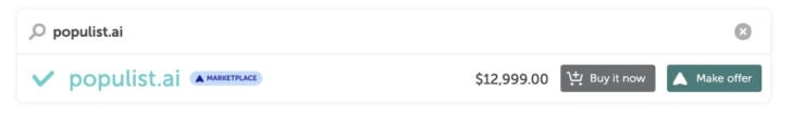 A domain on Namecheap's search path